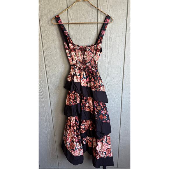 Anthropologie Floral Maxi Dress - Black and Gold - Picture 7 of 7